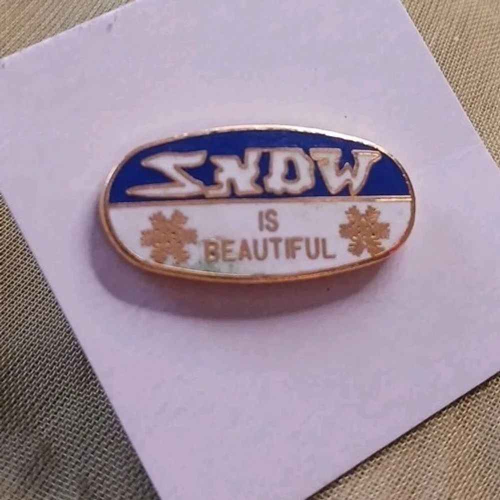 Snow Is Beautiful Metal Enamel Pin Souvenir